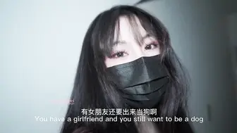 【NANA】主人用脚跟手淫语羞辱寸止挑战，狗狗射了两次还要被玩弄
