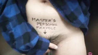 淫荡的小母狗喜欢被写满淫语和露出调教