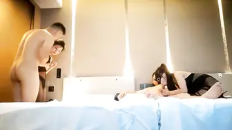 真实夫妻高质量换妻绿帽组酒店开房玩惩罚游戏换妻4P交换混操#少妇人妻